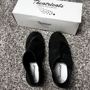 Theatricals Black Neoprene Insert Bootie‎ Jazz Dance Shoes Womens 8